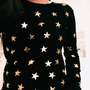 NWOT star print sweater